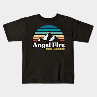 Angel Fire New Mexico Usa Ski Resort 1980S Kids T-Shirt